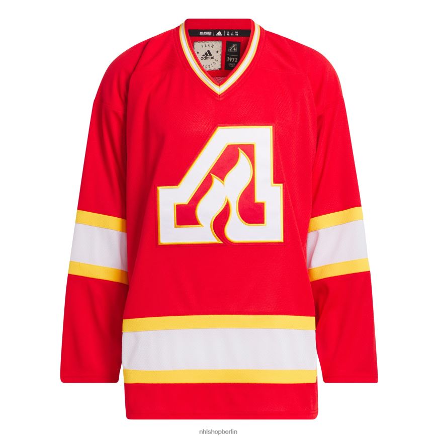 Männer NHL Atlanta Flames adidas Red Team Classic Trikot Kleidung BF680T514