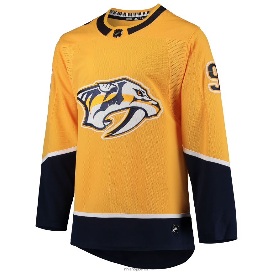 Männer NHL Authentisches Heimspielertrikot der Nashville Predators Matt Duchene von Adidas in Gold Kleidung BF680T1163