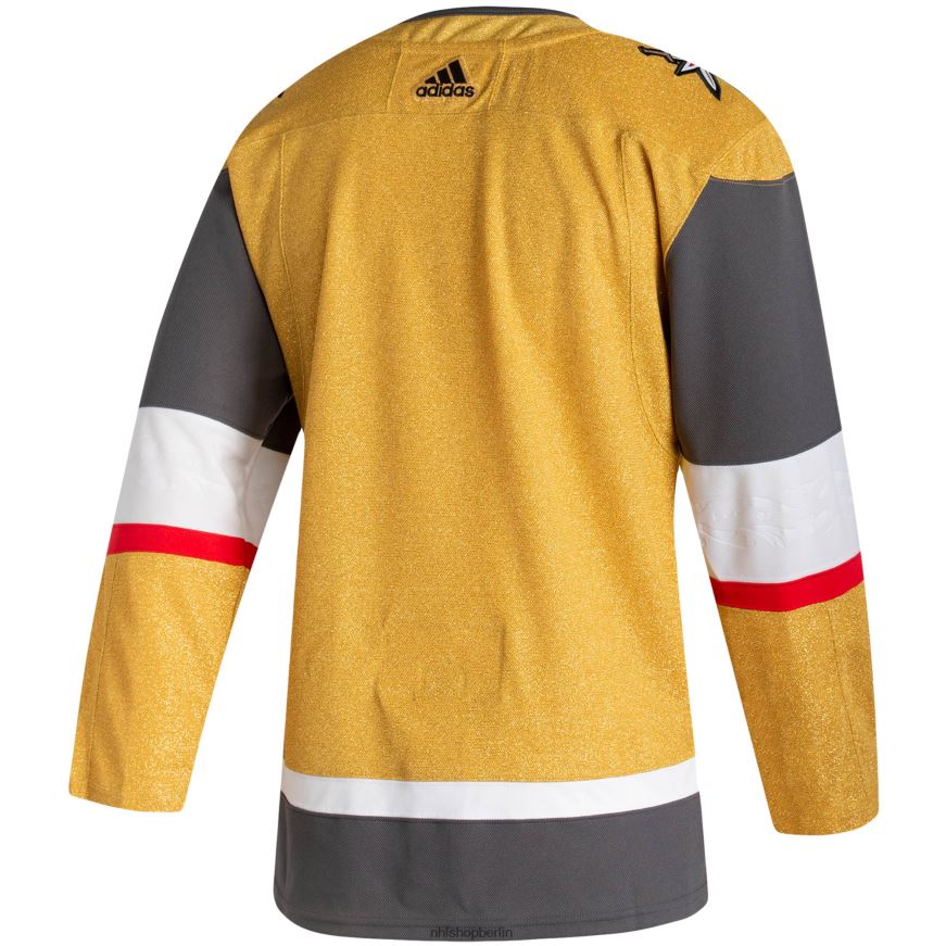 Männer NHL Authentisches Heimtrikot der Vegas Golden Knights adidas Gold 2020/21 Kleidung BF680T415