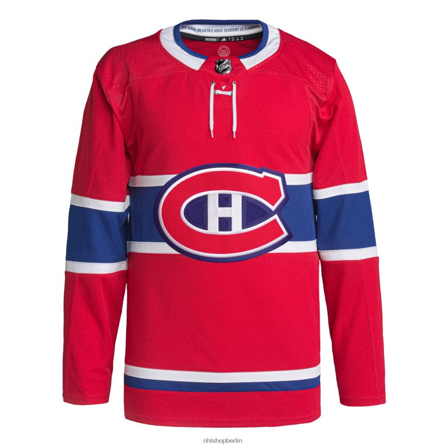 Männer NHL Authentisches Pro-Trikot der Montreal Canadiens adidas rot Home Primegreen Kleidung BF680T2289