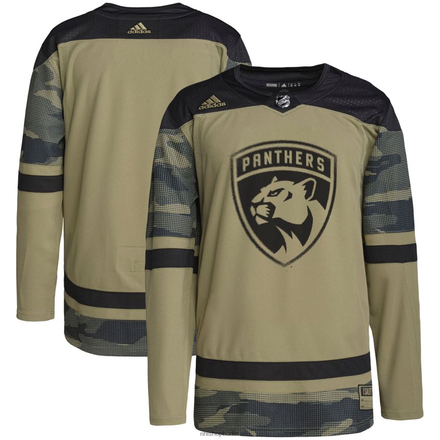 Männer NHL Authentisches Übungstrikot der Florida Panthers adidas Camo Military Appreciation Team Kleidung BF680T650