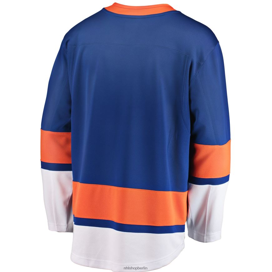 Männer NHL Blaues Breakaway-Heimtrikot der New York Islanders mit Fanatics-Logo Kleidung BF680T402