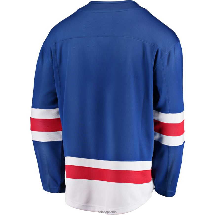 Männer NHL Blaues Breakaway-Heimtrikot der New York Rangers mit Fanatics-Logo Kleidung BF680T436