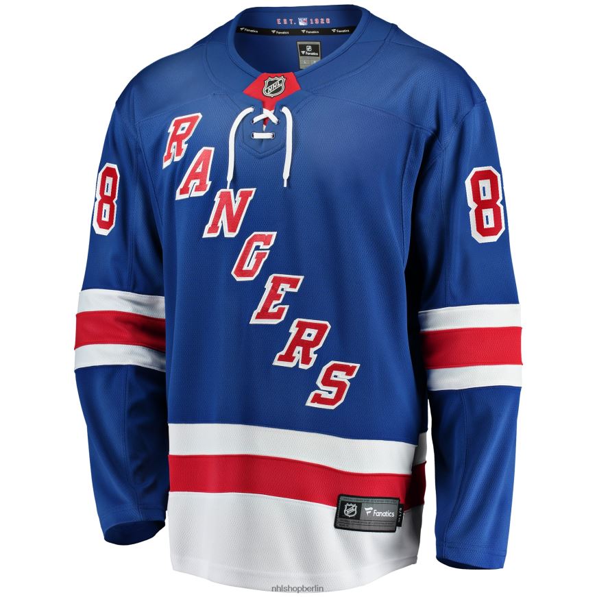 Männer NHL Blaues Breakaway-Heimtrikot der New York Rangers mit Fanatics-Logo von Patrick Kane Kleidung BF680T12