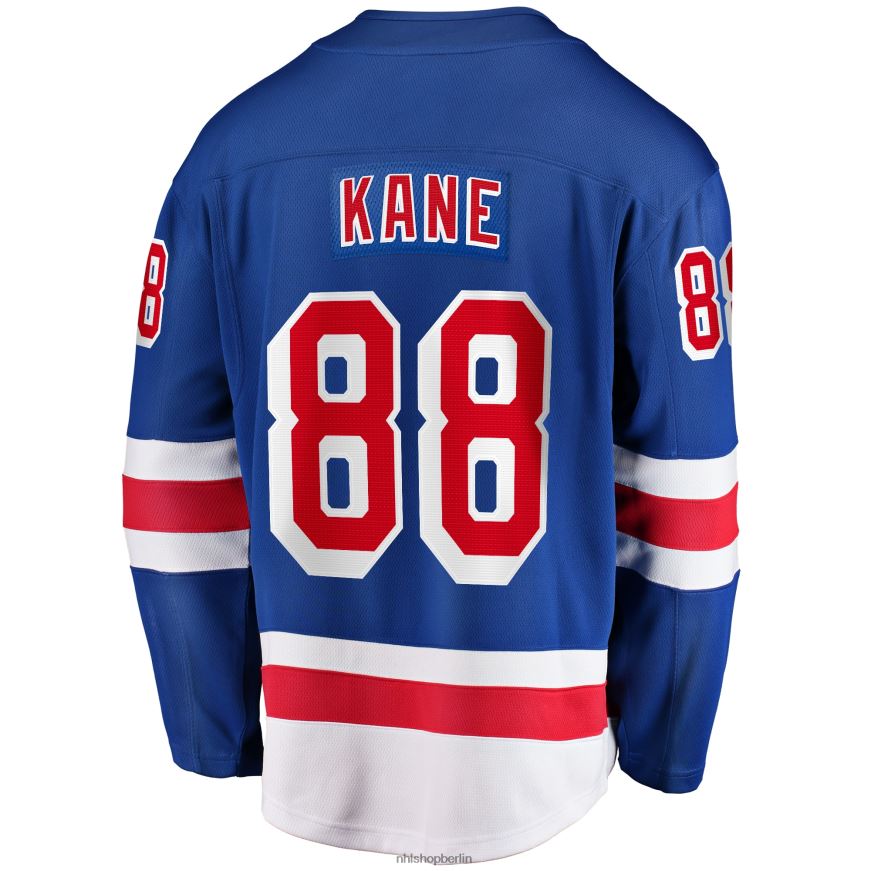 Männer NHL Blaues Breakaway-Heimtrikot der New York Rangers mit Fanatics-Logo von Patrick Kane Kleidung BF680T12