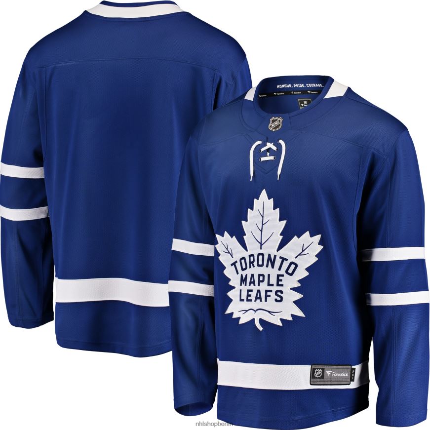 Männer NHL Blaues Breakaway-Heimtrikot der Toronto Maple Leafs mit Fanatics-Logo Kleidung BF680T192