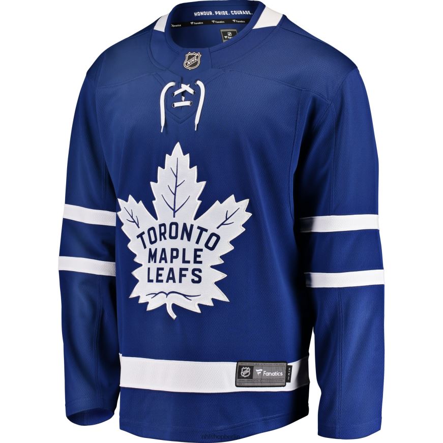 Männer NHL Blaues Breakaway-Heimtrikot der Toronto Maple Leafs mit Fanatics-Logo Kleidung BF680T192