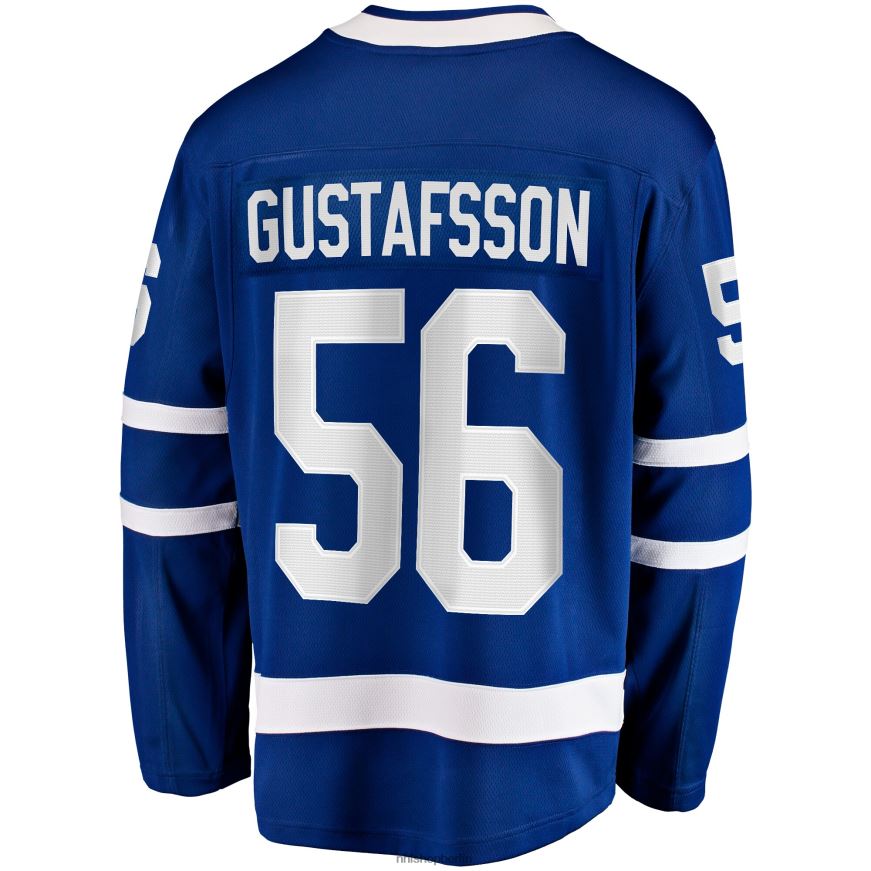 Männer NHL Blaues Breakaway-Heimtrikot der Toronto Maple Leafs mit Fanatics-Logo von Erik Gustafsson Kleidung BF680T1994