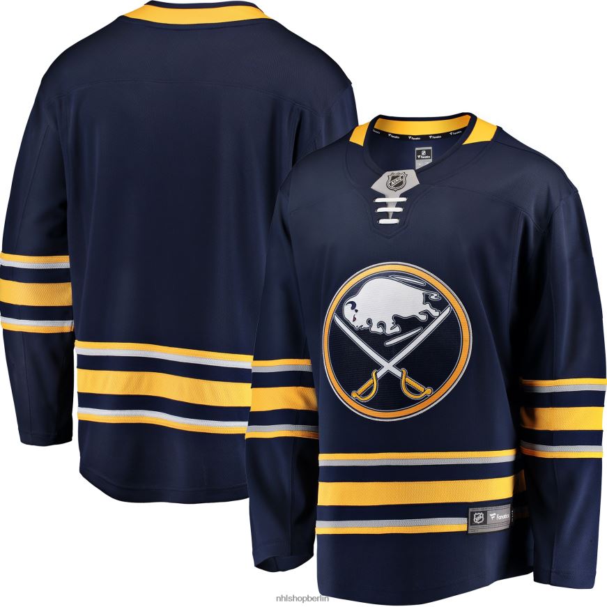 Männer NHL Blaues Breakaway-Heimtrikot mit Fanatics-Logo der Buffalo Sabres Kleidung BF680T1167