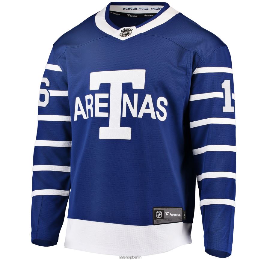 Männer NHL Blaues Breakaway-Spielertrikot mit Fanatics-Logo von Toronto Arenas Mitchell Marner Kleidung BF680T1823