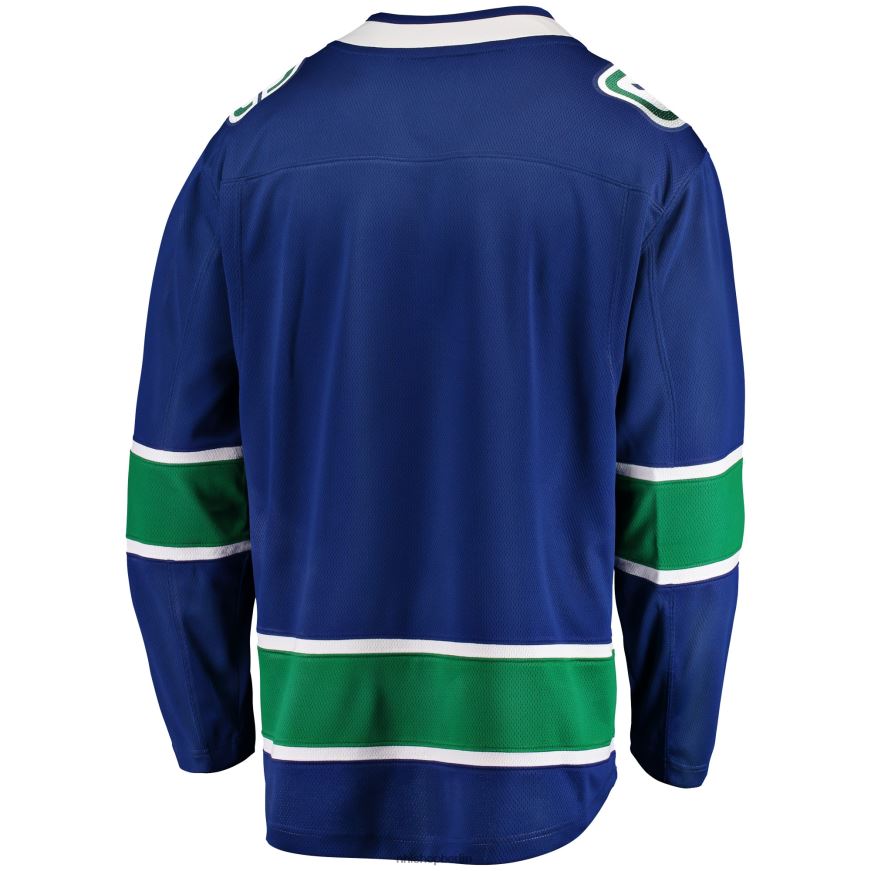 Männer NHL Blaues Breakaway-Trikot der Heimmannschaft der Vancouver Canucks mit Fanatics-Logo Kleidung BF680T893