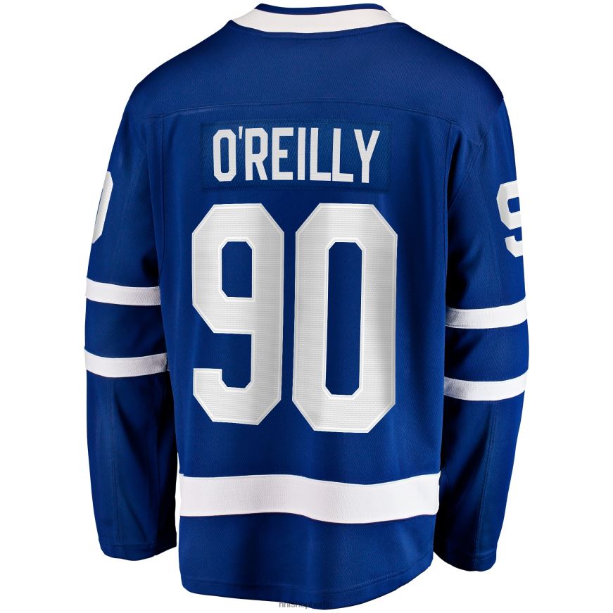 Männer NHL Blaues FB Premier Breakaway-Spielertrikot mit Fanatics-Logo der Toronto Maple Leafs von Ryan O\Reilly Kleidung BF680T1576