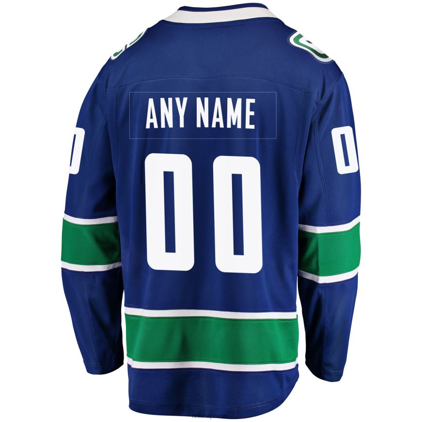 Männer NHL Blaues Heimteam-Breakaway-Trikot mit Fanatics-Logo der Vancouver Canucks Kleidung BF680T1389