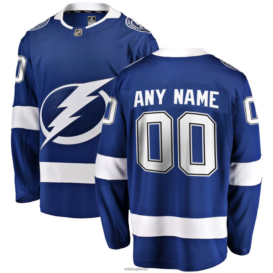 Männer NHL Blaues Home-Breakaway-Trikot der Tampa Bay Lightning Fanatics nach Maß Kleidung BF680T1021