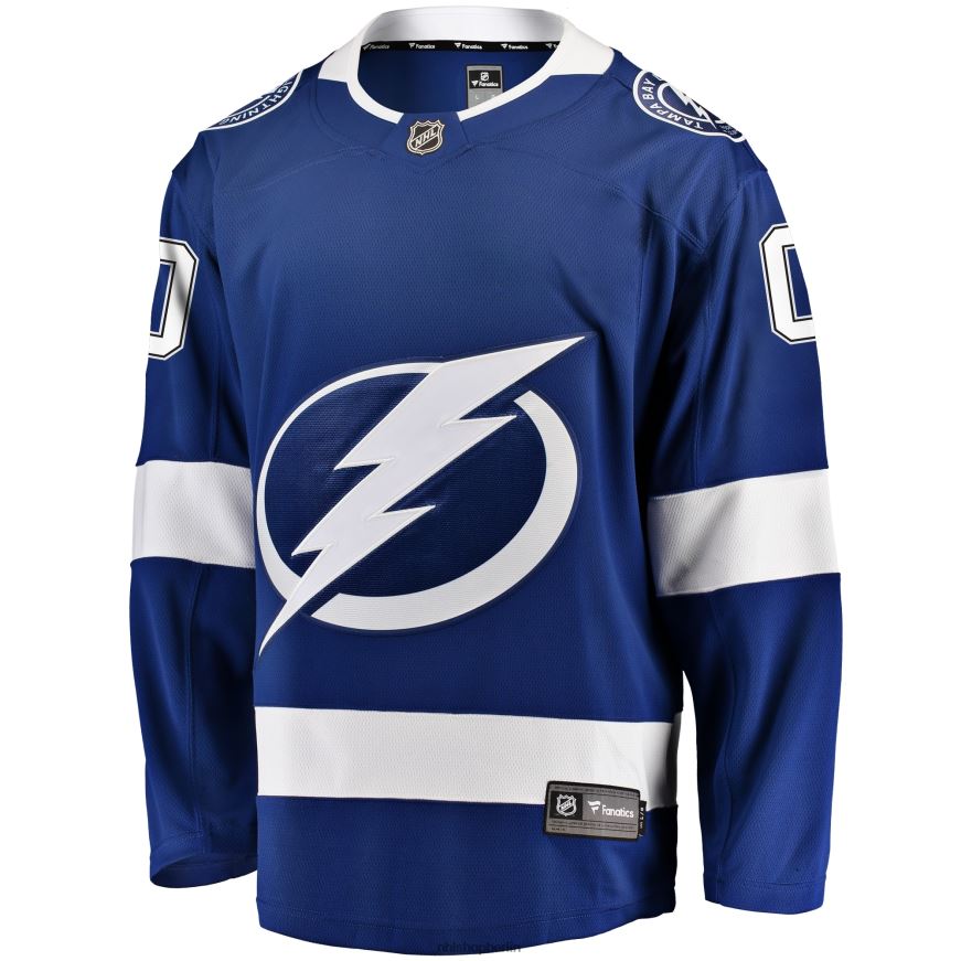 Männer NHL Blaues Home-Breakaway-Trikot der Tampa Bay Lightning Fanatics nach Maß Kleidung BF680T1021