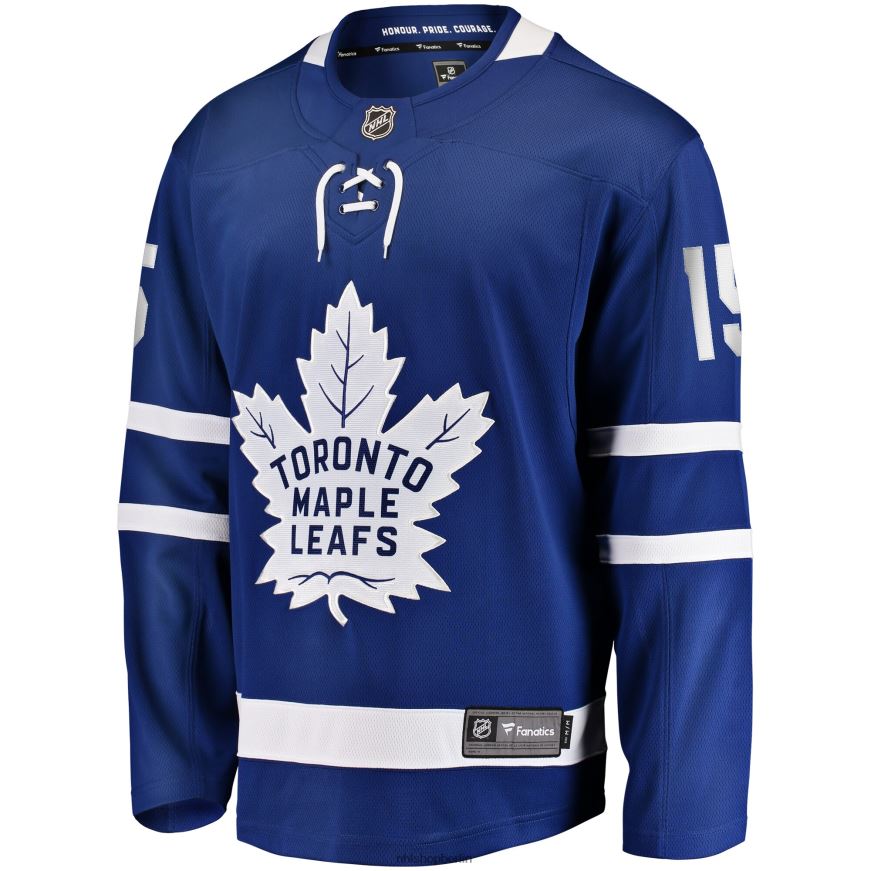 Männer NHL Blaues Replica-Spielertrikot der Toronto Maple Leafs mit Fanatics-Logo von Alexander Kerfoot Kleidung BF680T2266