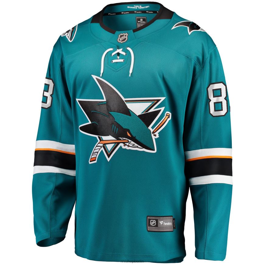 Männer NHL Blaugrünes Breakaway-Spielertrikot der San Jose Sharks Matt Nieto mit Fanatics-Logo Kleidung BF680T1860