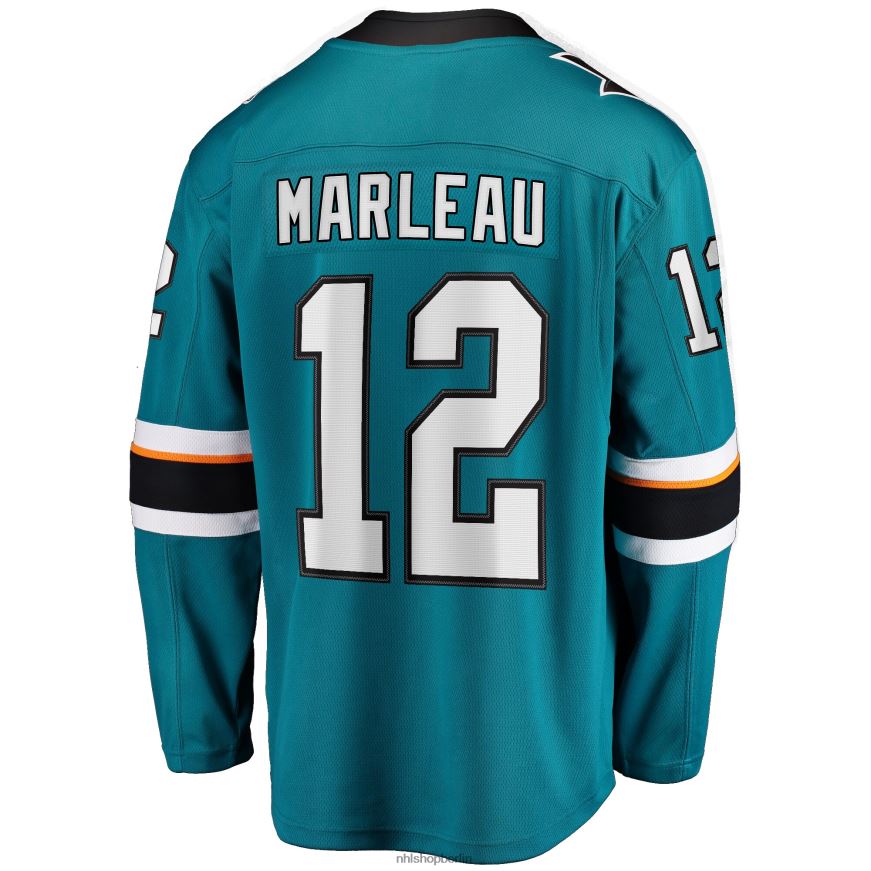 Männer NHL Blaugrünes Replica-Spielertrikot der San Jose Sharks von Patrick Marleau Fanatics Kleidung BF680T776