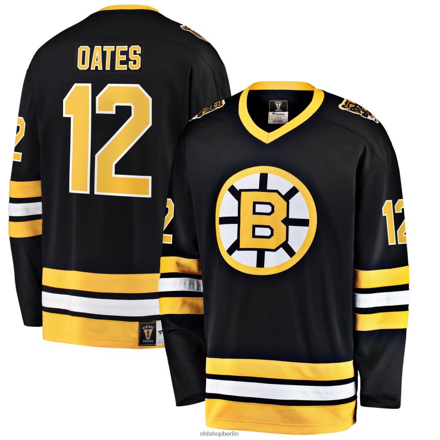 Männer NHL Boston Bruins Adam Oates Fanatics gebrandetes schwarzes Premier Breakaway-Spielertrikot im Ruhestand Kleidung BF680T1096