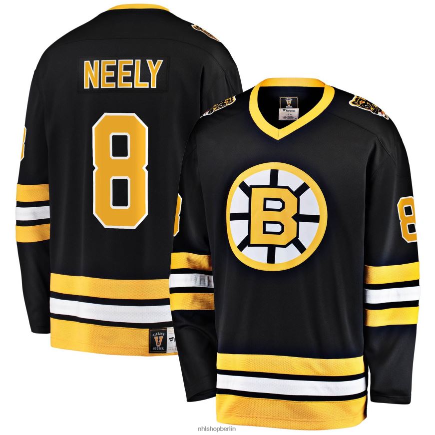 Männer NHL Boston Bruins Cam Neely Fanatics gebrandetes schwarzes Premier Breakaway-Spielertrikot im Ruhestand Kleidung BF680T114