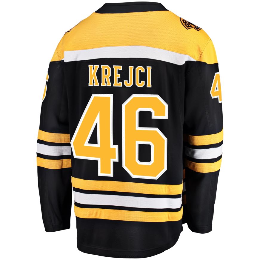 Männer NHL Boston Bruins David Krejci Fanatics-gebrandetes schwarzes Heim-Ausreißer-Spielertrikot Kleidung BF680T220