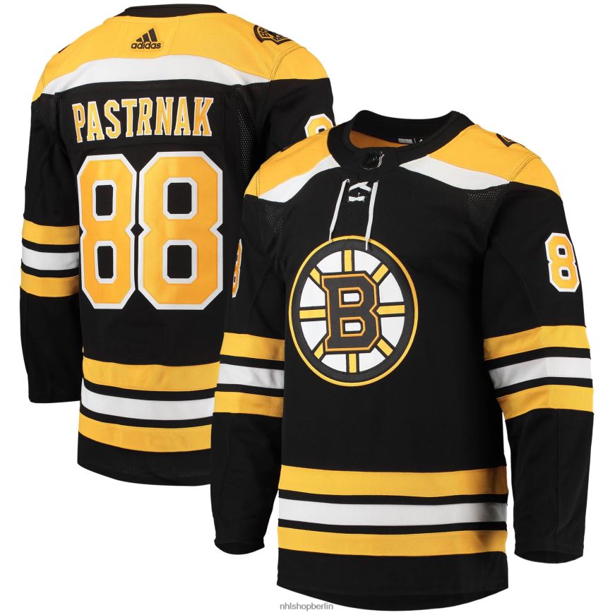 Männer NHL Boston Bruins David Pastrnak Adidas Schwarz Home Primegreen Authentisches Pro-Spieler-Trikot Kleidung BF680T9