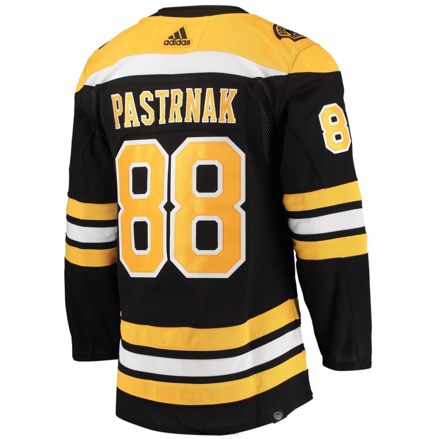 Männer NHL Boston Bruins David Pastrnak Adidas Schwarz Home Primegreen Authentisches Pro-Spieler-Trikot Kleidung BF680T9