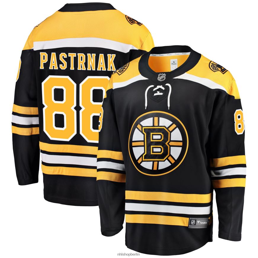 Männer NHL Boston Bruins David Pastrnak Fanatics-gebrandetes schwarzes Home-Premier-Breakaway-Spielertrikot Kleidung BF680T8