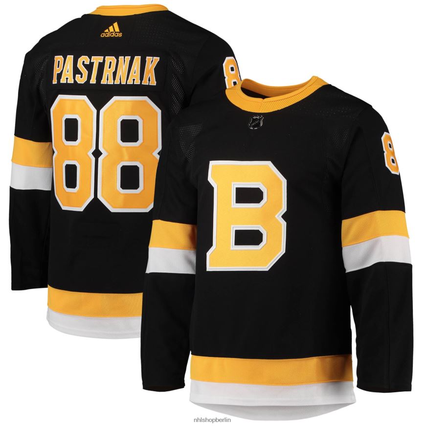 Männer NHL Boston Bruins David Pastrnak adidas Black Alternative Primegreen Authentic Pro Player Jersey Kleidung BF680T750