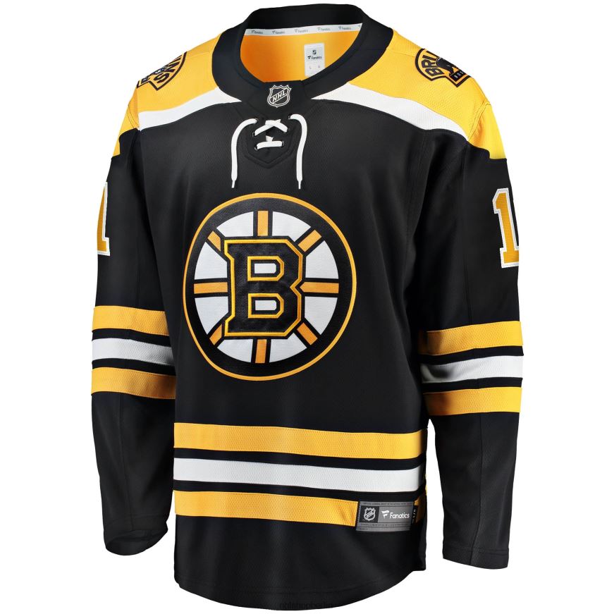 Männer NHL Boston Bruins Jeremy Swayman Fanatics Branded Black 2017/18 Heim-Breakaway-Replica-Trikot Kleidung BF680T123