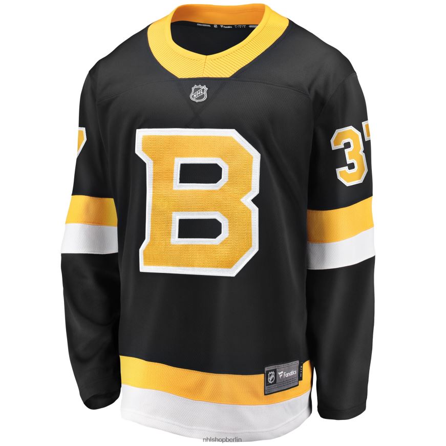 Männer NHL Boston Bruins Patrice Bergeron Fanatics gebrandetes schwarzes Alternative-Premier-Breakaway-Spielertrikot Kleidung BF680T1365