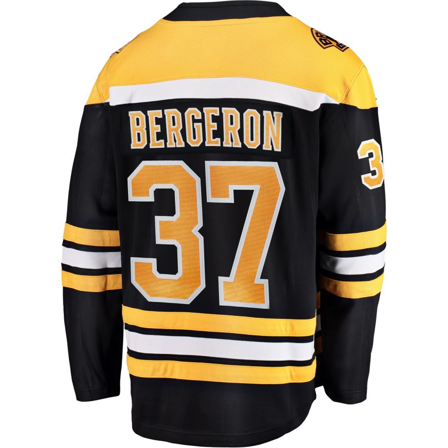 Männer NHL Boston Bruins Patrice Bergeron Fanatics-gebrandetes schwarzes Breakaway-Spielertrikot Kleidung BF680T2043