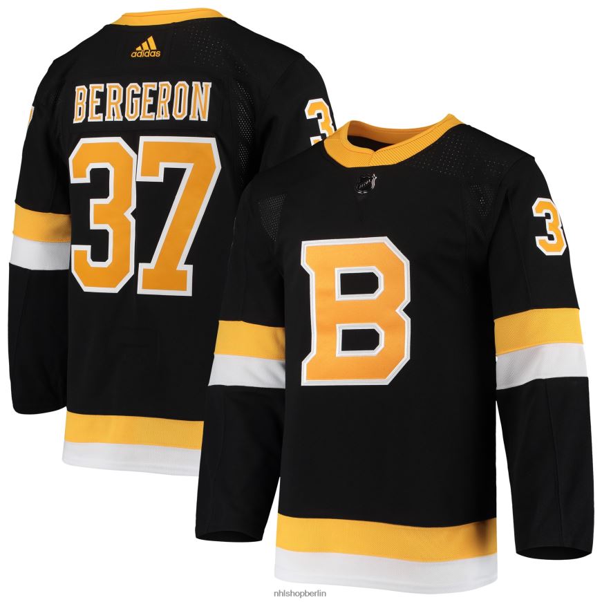 Männer NHL Boston Bruins Patrice Bergeron adidas schwarzes alternatives authentisches Spielertrikot Kleidung BF680T132