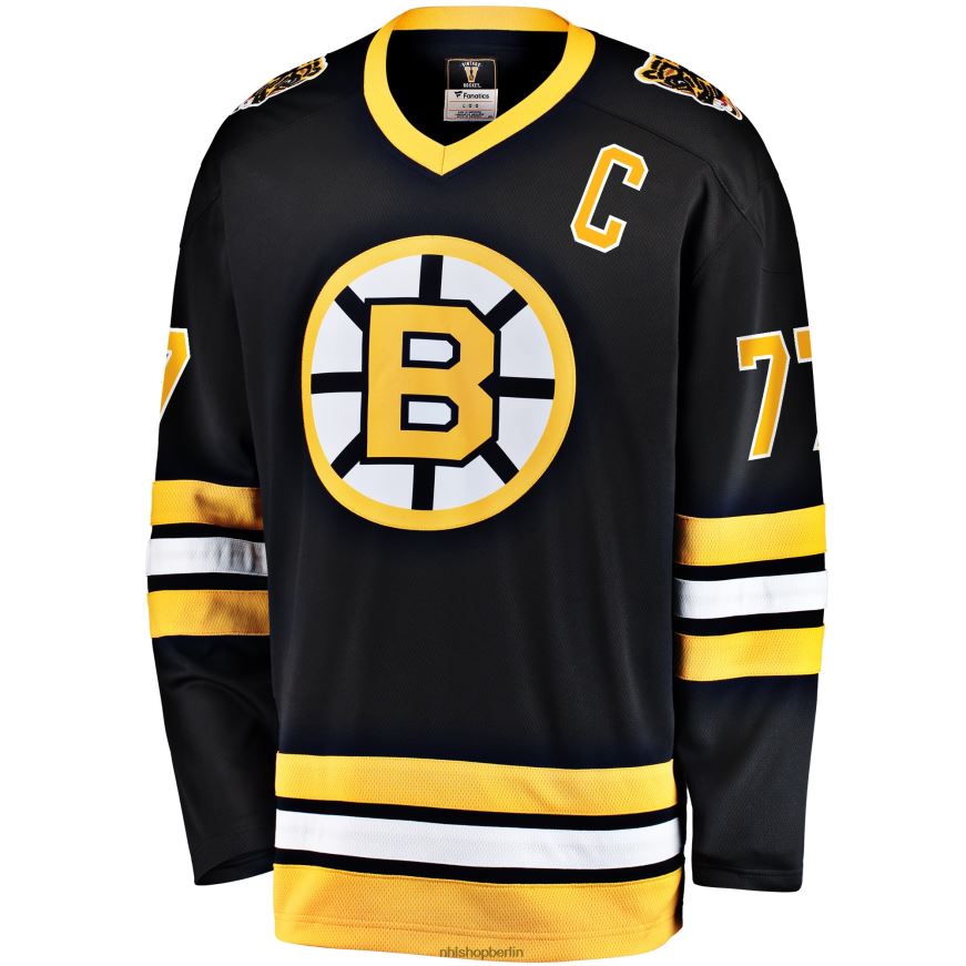 Männer NHL Boston Bruins Ray Bourque Fanatics gebrandetes schwarzes Premier Breakaway-Spielertrikot im Ruhestand Kleidung BF680T275