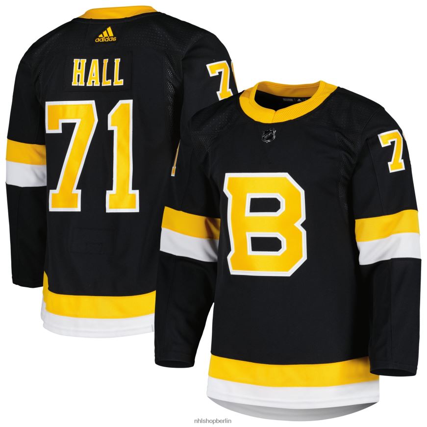 Männer NHL Boston Bruins Taylor Hall Adidas Schwarz Primegreen Authentic Pro Alternate Player Trikot Kleidung BF680T1239