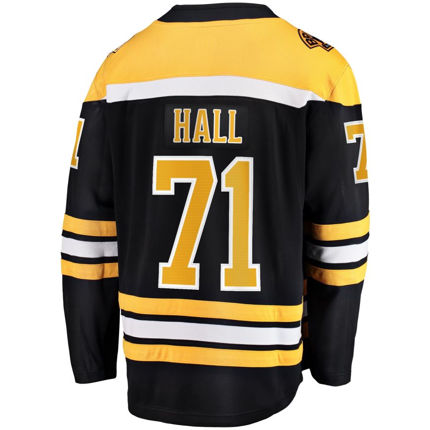 Männer NHL Boston Bruins Taylor Hall Fanatics Branded Black 2017/18 Heim-Breakaway-Replica-Trikot Kleidung BF680T1367