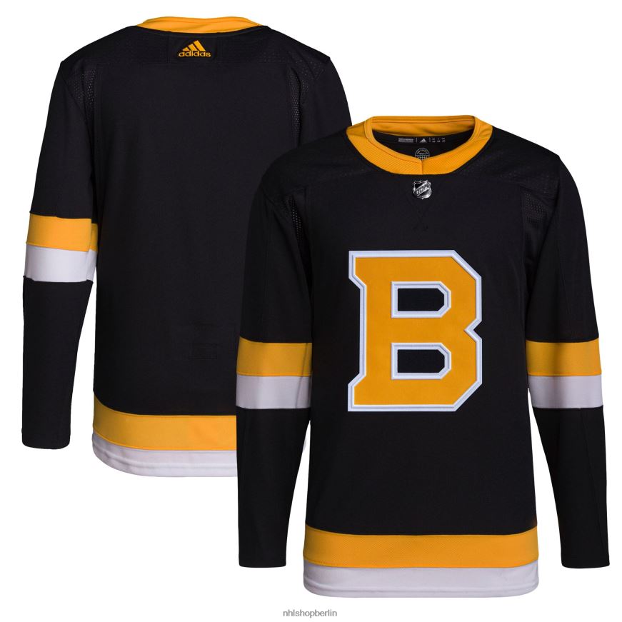 Männer NHL Boston Bruins adidas Black Alternative Primegreen Authentic Pro Trikot Kleidung BF680T1166