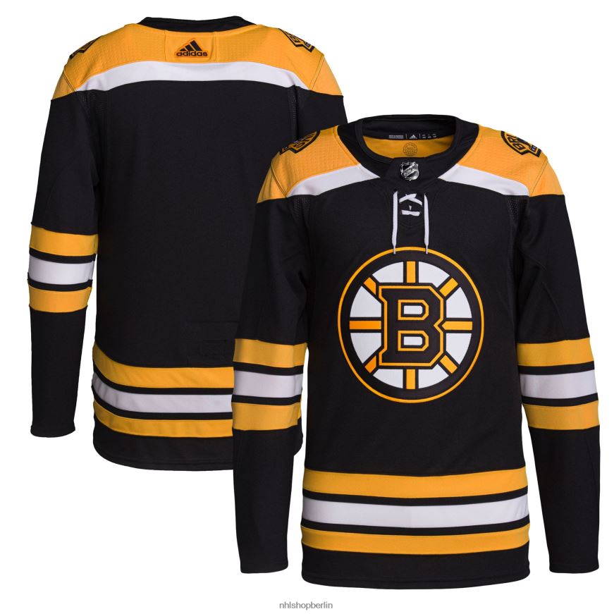 Männer NHL Boston Bruins adidas Black Home Primegreen authentisches Pro-Trikot Kleidung BF680T2384