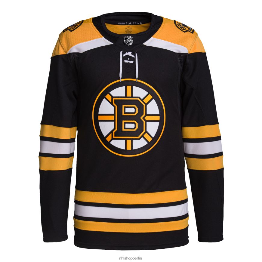 Männer NHL Boston Bruins adidas Black Home Primegreen authentisches Pro-Trikot Kleidung BF680T2384