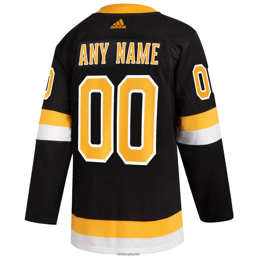 Männer NHL Boston Bruins adidas Schwarz 2019/20 alternatives authentisches individuelles Trikot Kleidung BF680T1911