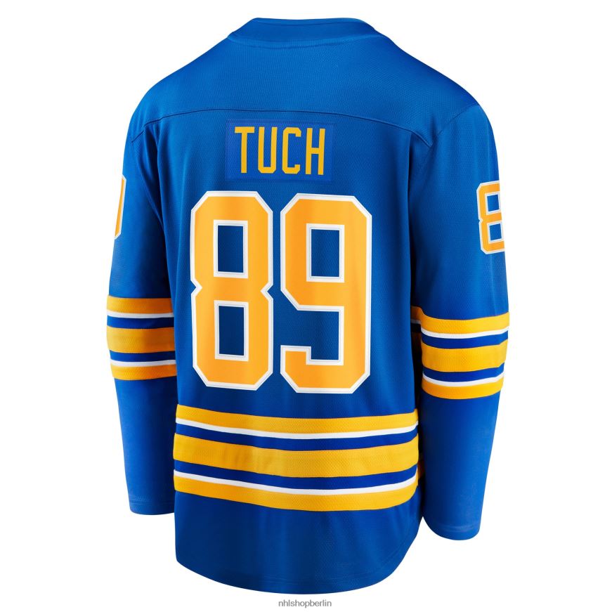 Männer NHL Buffalo Sabres Alex Tuch Fanatics-gebrandetes Royal Home Breakaway-Spielertrikot Kleidung BF680T471