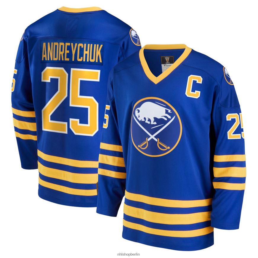 Männer NHL Buffalo Sabres Dave Andreychuk Fanatics Branded Royal Breakaway-Spielertrikot im Ruhestand Kleidung BF680T1047