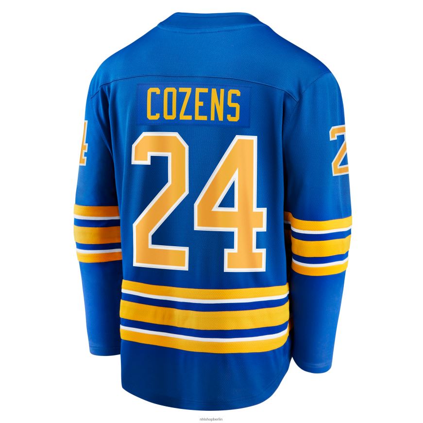 Männer NHL Buffalo Sabres Dylan Cozens Fanatics-gebrandetes Royal Home Breakaway-Spielertrikot Kleidung BF680T508