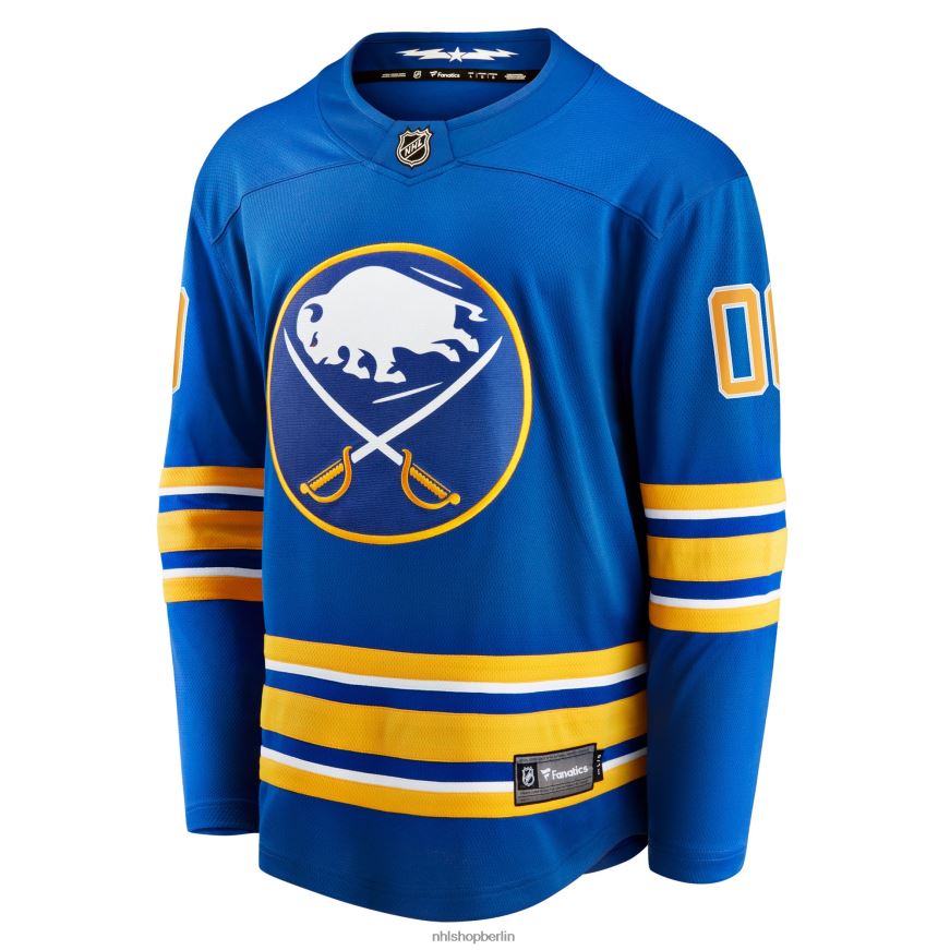 Männer NHL Buffalo Sabres Fanatics Branded Royal 2020/21 Heim-Breakaway-Trikot nach Maß Kleidung BF680T427