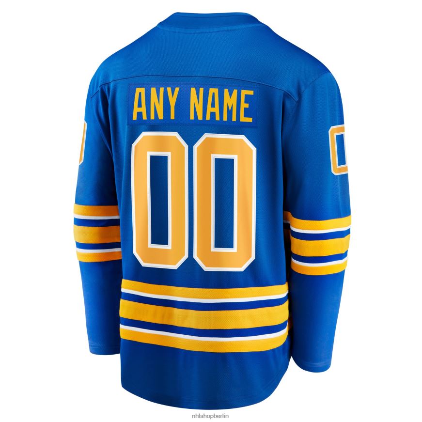 Männer NHL Buffalo Sabres Fanatics Branded Royal 2020/21 Heim-Breakaway-Trikot nach Maß Kleidung BF680T427