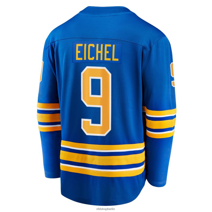 Männer NHL Buffalo Sabres Jack Eichel Fanatics gebrandetes Royal Home Premier Breakaway-Spielertrikot Kleidung BF680T1140