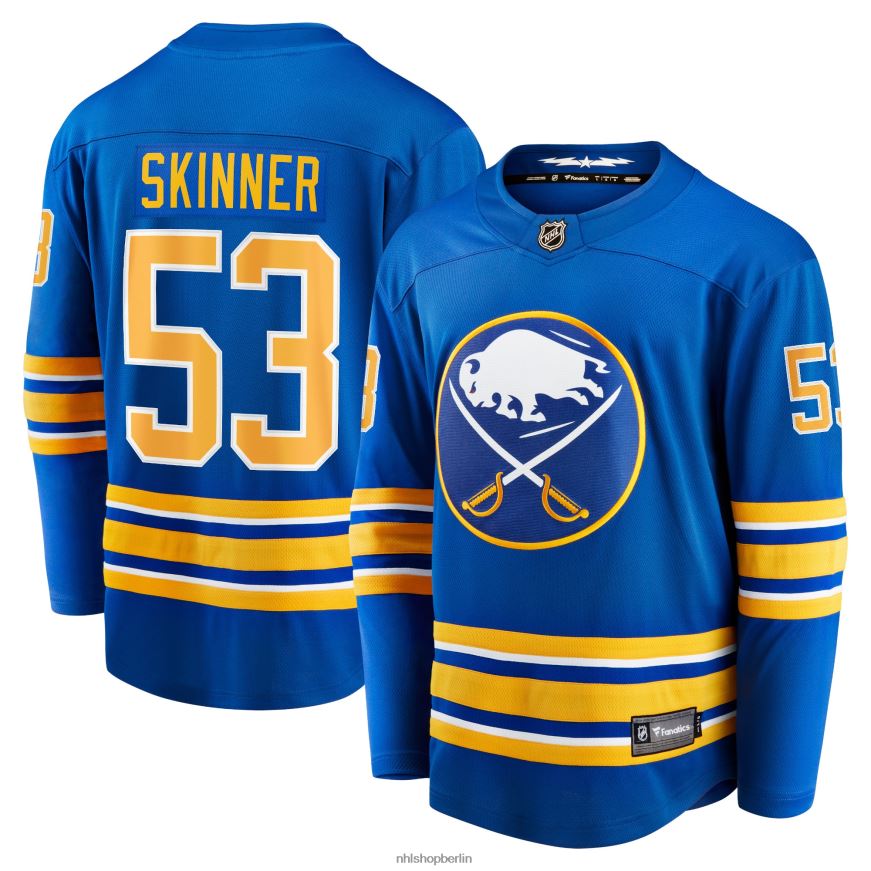 Männer NHL Buffalo Sabres Jeff Skinner Fanatics Branded Royal Home Premier Breakaway-Spielertrikot Kleidung BF680T288