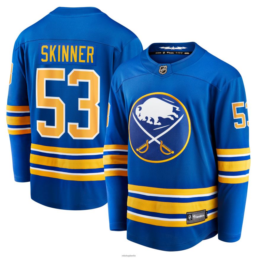 Männer NHL Buffalo Sabres Jeff Skinner Fanatics Royal Home Breakaway-Trikot mit Branding Kleidung BF680T1468