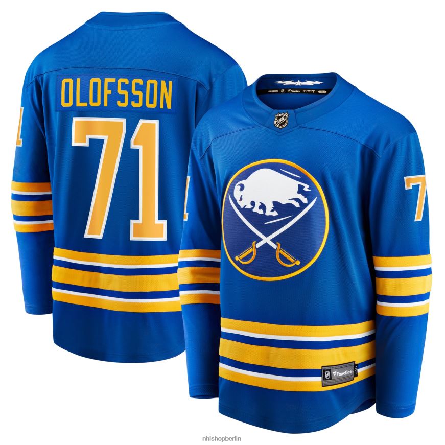 Männer NHL Buffalo Sabres Victor Olofsson Fanatics Branded Royal Breakaway-Spielertrikot Kleidung BF680T2270