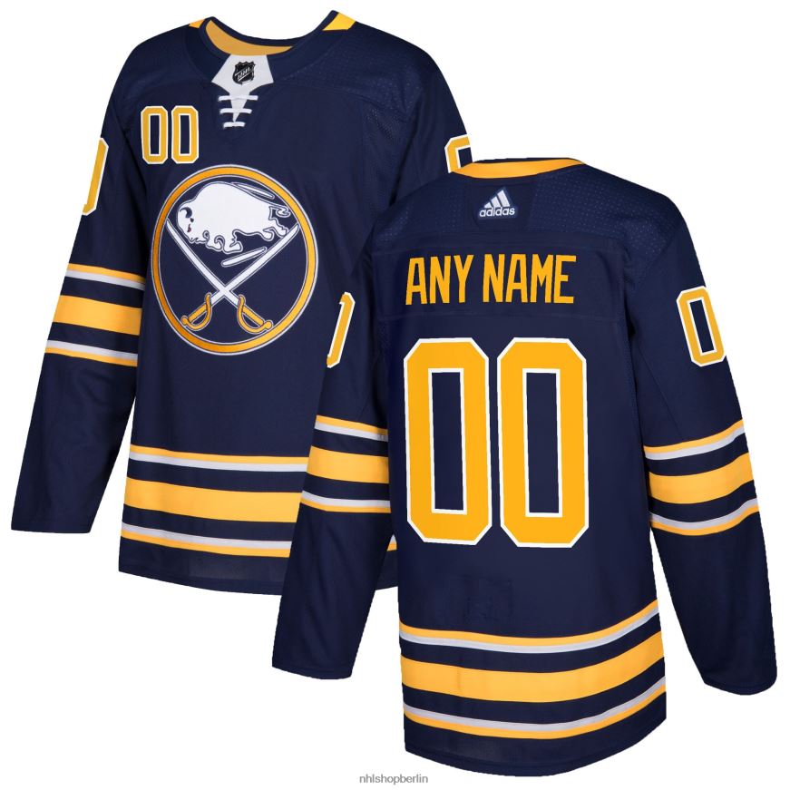 Männer NHL Buffalo Sabres adidas Navy Authentic Custom Trikot Kleidung BF680T382